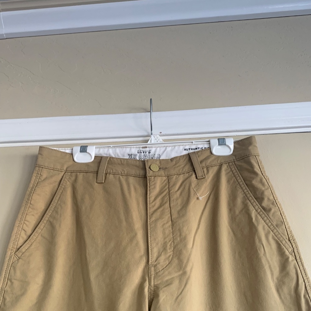 Levi's XX Chino Tan Khaki Pants 32x32 Authentic Fit Classic Straight - Picture 2 of 14